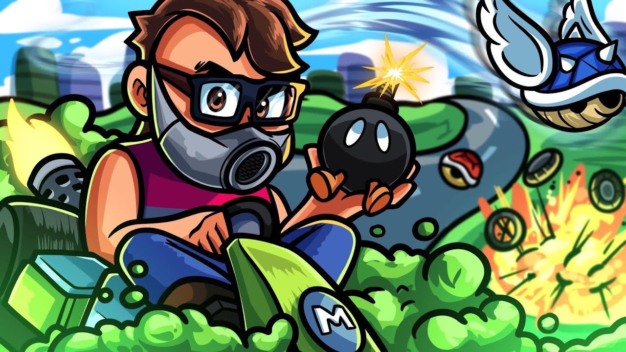 Mario Kart 8 But We Only Use Toxic Items…