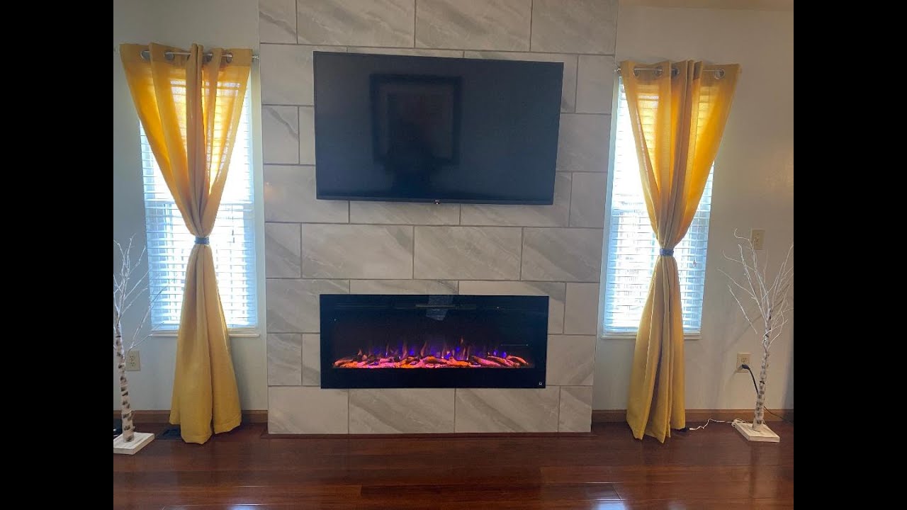 Electric fireplace insert DIY YouTube