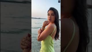 Nora Fatehi Backless Dress On Beach Looking Gorgeous #norafatehi #shorts