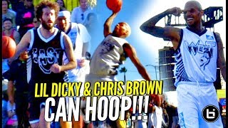 Chris Brown & Lil Dicky CAN HOOP!!! Chris Brown's Got BOUNCE & JELLY Too! Full Highlights! screenshot 4