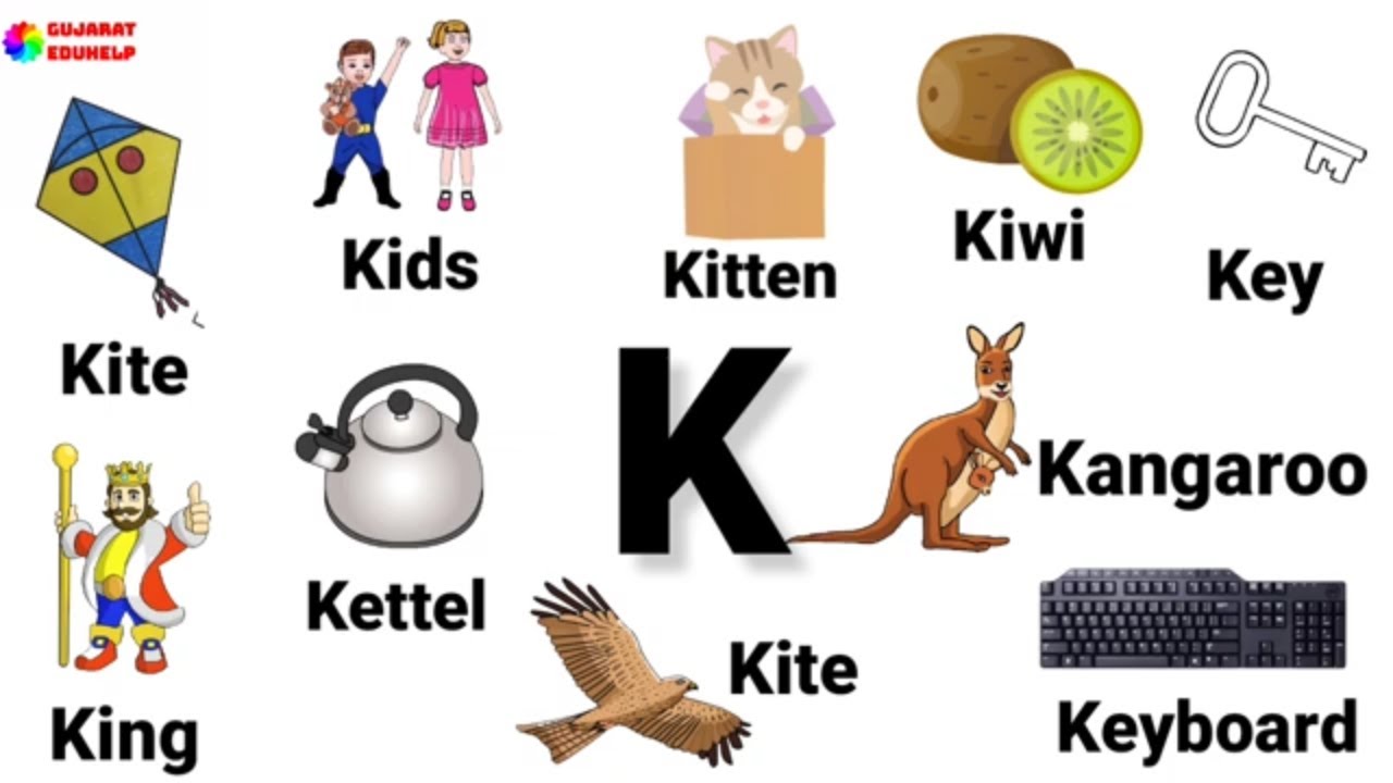 K Letter words in English | Words starting with Letter K | K Letter ...