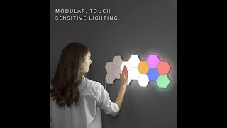 Quantum Light Touch Sensor Night Lights LED Hexagon Light Magnetic Modular touch Wall Lamp