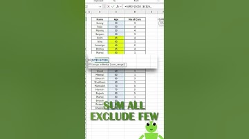 An Amazing Exclude Technique for Summing! #shorts #excel #exceltips  #exceltricks #exceltutorial