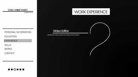 Resume/Cv Animation After Effect 2021 Videos