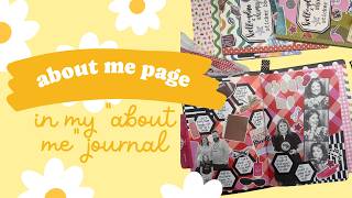 Journal with me- about me page in my new journal