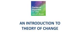 An Introduction to Theory of Change