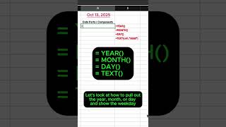 Make Excel Work with Dates Automatically — TODAY, NOW, YEAR, MONTH, DAY, TEXT & EOMONTH Explained!