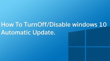 how to stop windows 10 update | disable automatic update