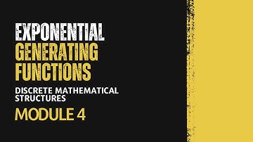 Exponential Generating Function | MAT203 | DMS MODULE 4 | KTU | Anna Thomas | SJCET