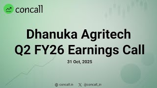 Dhanuka Agritech Ltd Q2 FY26 Earnings Conference Call | Concall.in screenshot 1