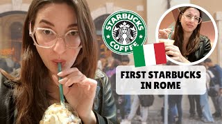 Italian tries Starbucks in Rome | Vlog