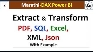 Marathi : Extract Data, Import Data in Power BI