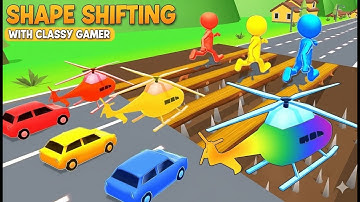 Shape Shifting 🏃‍♂️🚗🚲 | Can you reach Level 999?🔥 #shorts #shapeshifting #live