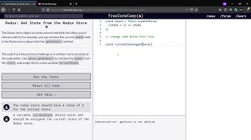Learn Redux  Get State from the Redux Store(Day-16)