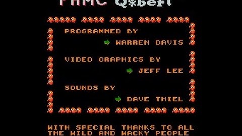 Warren Davis Faster Harder More Challenging Q*bert - Gameplay [40th Anniversary]