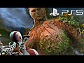 God of War PS5 GAIA TITAN Boss Fight (Kratos Kills Gaia Mother of Titans) PS5 Remaster 4K Ultra HD