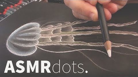 Jellyfish drawing • Soft pastels | ASMR + no talking