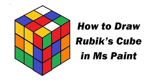 How to draw a rubik
