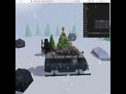 "Let it snow" - WebXR snow playground with Three.js: GPU-driven snowfall, drifting and sticking snow