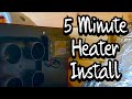 How to install a diesel heater in just 5 minutes