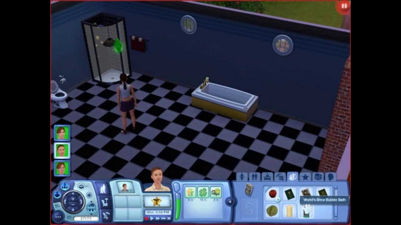 Sims 3 How to make a bubble bath (PC) YouTube