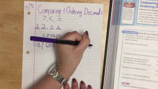 Lesson 12-3 Comparing Decimals