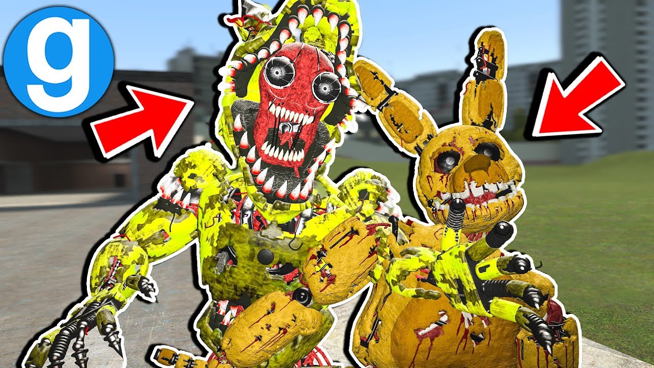 FIVE NIGHTS AT FREDDY'S 3 SPRINGTRAP NEW ANIMATRONIC GMOD …