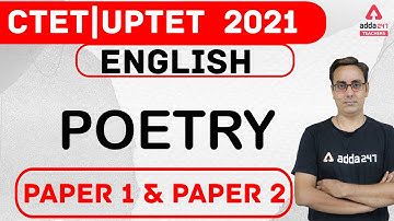 CTET/UPTET 2021 | English Preparation | POETRY