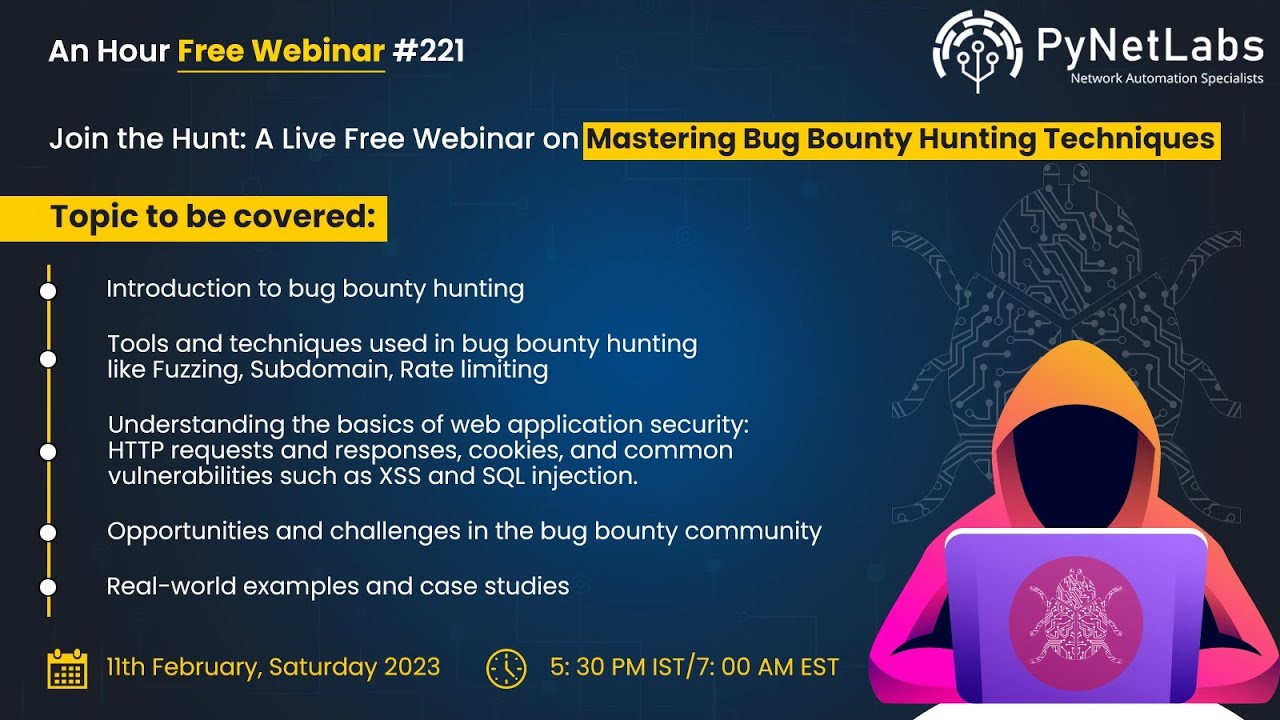 Join the Hunt: A Live Free Webinar on Mastering Bug Bounty Hunting ...
