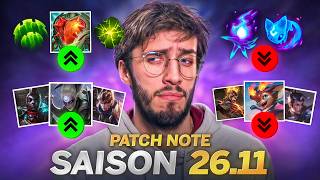 PATCH NOTE 26.11 LOL - RETOUR DES RANKED TEAM, META ENCHANTEUR TCHAO BYE