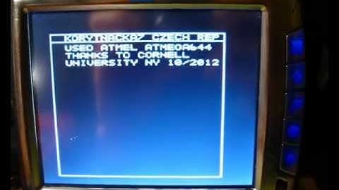 AVR TV output with ATmega644 - monochrome (from Cornell University)