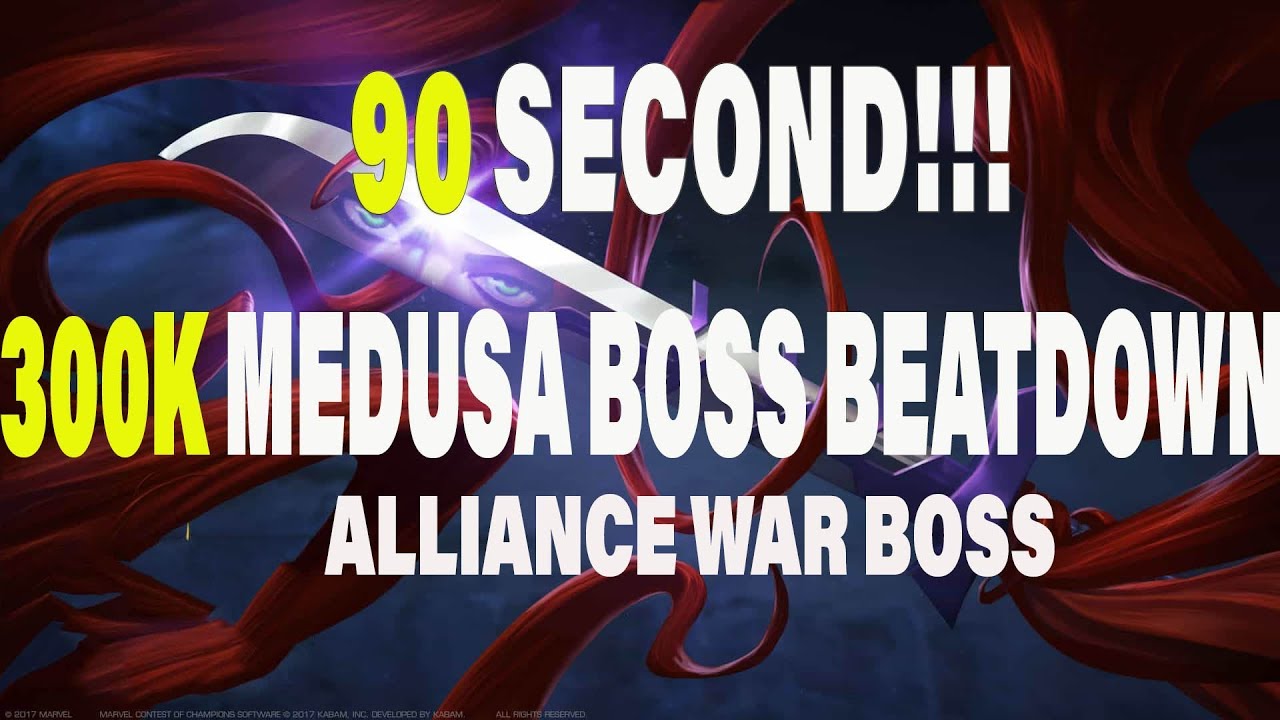 Alliance War Boss Solo | Domino vs 5/65  Medusa | 90 Second Takedown!