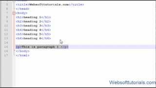 html and css in hindi / urdu Tutorial - 4 - heading and paragraph tags in html