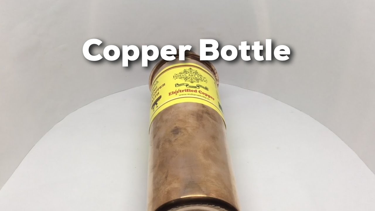 Indianartvilla Pure Copper Water Bottle Youtube