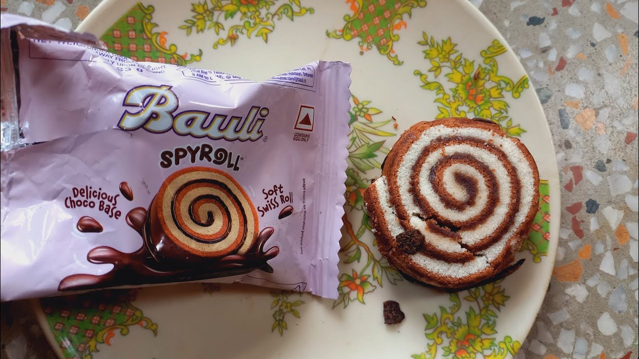 Bauli Spyroll 🍪 🍫soft swizz roll 🍥 ASMR 