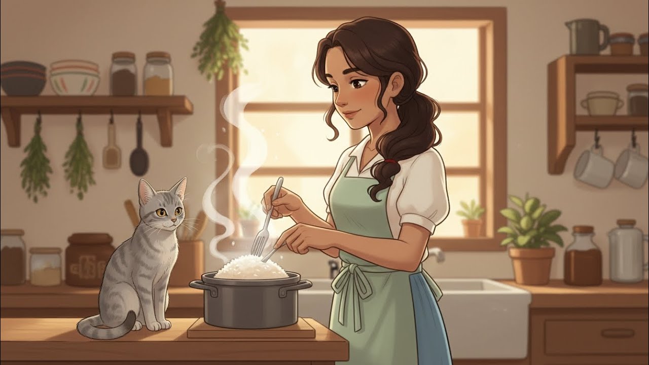 Heavy Rain & Thunder in a Quiet Cuban Kitchen 🌧️ | Slow Traditional Cooking Alone