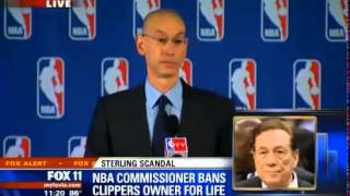 Clippers Owner Donald Sterling Banned For Life FULL News Conference VIDEO screenshot 5