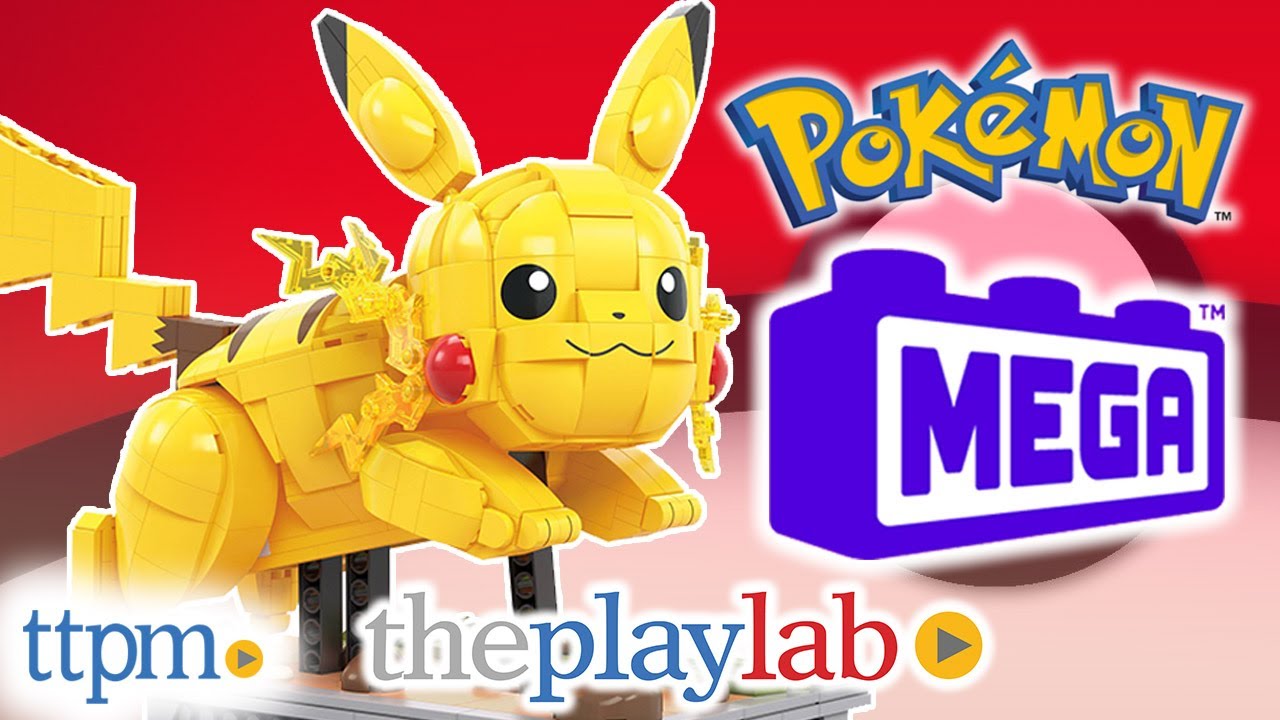 MEGA Pokemon Building Kit Motion Pikachu (1092 Pieces) for Collectors 