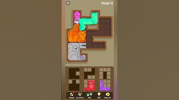Puzzle Cats 🐈 Stage 11 #shorts #gamingwithrabia #puzzlecats