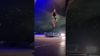 Justapaigey Pole dancing on stage with Snoop Dogg Ovo Glasgow 2023