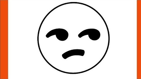 How To Draw Emoji - unamused face emoji