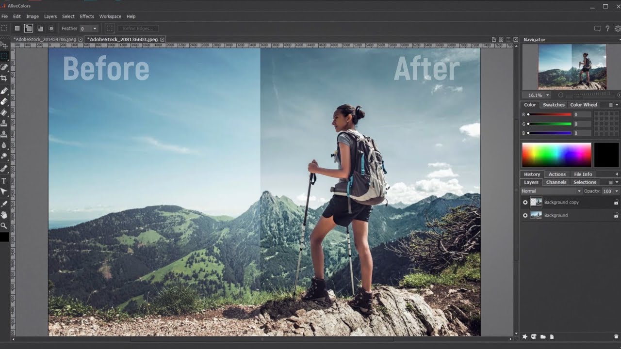 Enhancer Plugin in AliveColors YouTube