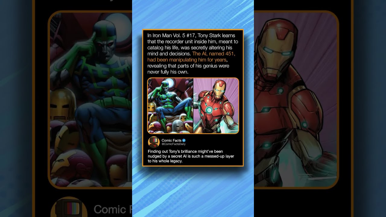 In Iron Man Vol 5 17 Tony Stark Learns That The Recorder Unit Inside Him Meant To Catalog His