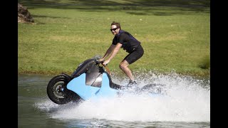 Biski is an awesome amphibious motorcycle but...