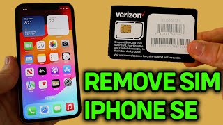 How To Take SIM Card Out Of iPhone SE WITHOUT TOOL