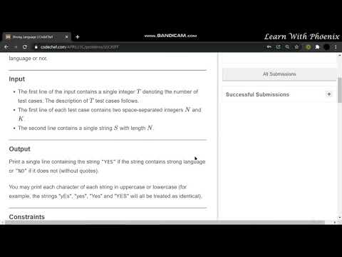 Understanding Strong Language || April Challenge 2021 || #Codechef #Long Challenge