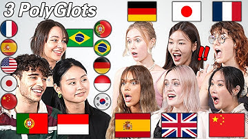 3 Polyglots Suprising People By Speaking Their Languages!! (Guess My Nationality Prank!!!)