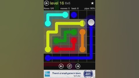 Flow 6x6 Walkthrough: Level 16 (Regular Pack)