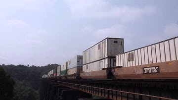 NS 214 with UP Power in Hi Def at Lynchburg,VA on 9/2/11