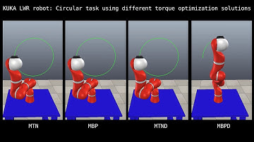 Stable torque optimization for redundant robots using a short preview